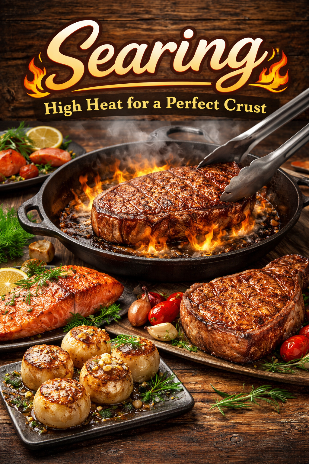 Searing-Specific Flavor Compounds in Seared Foods