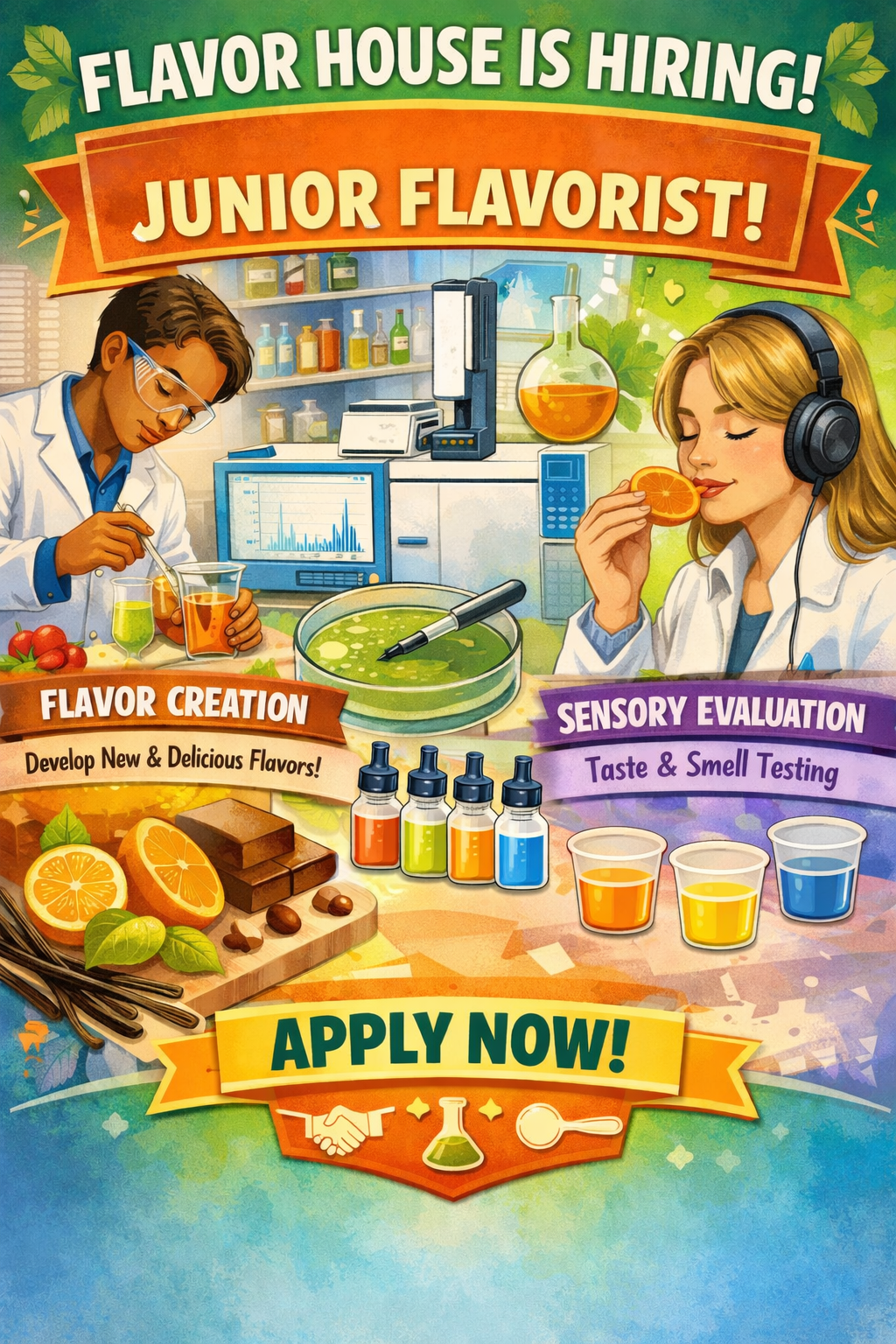 Job Opening: Junior flavorist wanted to work in Cernusco sul Naviglio / Milan, Italy