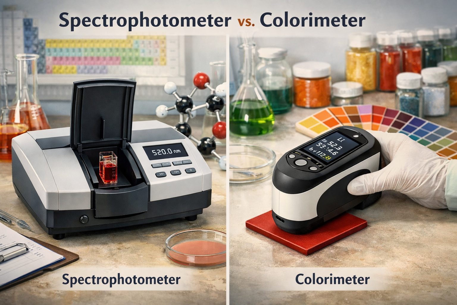Spectrophotometer vs. Colorimeter: A Complete Guide for the Flavor Industry