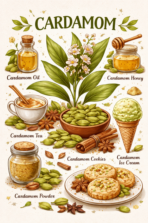 Cardamom as a Natural Flavoring: A comprehensive Technical Guide