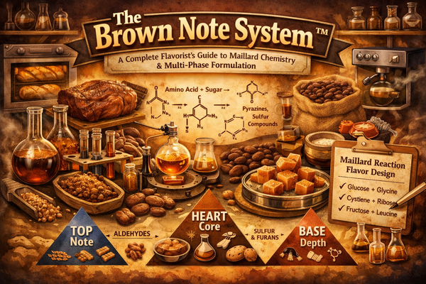 The Brown Note System™: A Complete Flavorist’s Guide to Maillard Chemistry, Compound Libraries, Reaction Flavor Design, and Multi-Phase Formulation Across All Applications